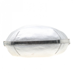 Versace Silver Leather Hobo