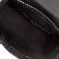 Versace Black Leather and Python Embossed Tote