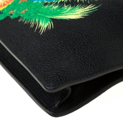 Pre Owned حقيبة كلتش فيرساتشي ميامي جلد أسود