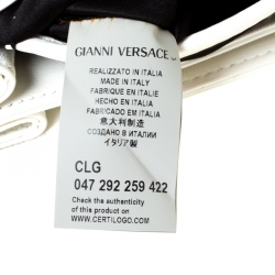 مملوكة مسبقًا Versace White Leather Palazzo Sultan Shoulder Bag