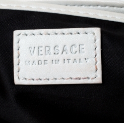 مملوكة مسبقًا Versace White Leather Palazzo Sultan Shoulder Bag