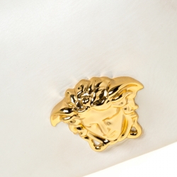 مملوكة مسبقًا Versace White Leather Palazzo Sultan Shoulder Bag