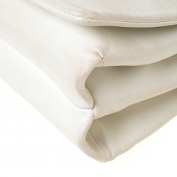 مملوكة مسبقًا Versace White Leather Palazzo Sultan Shoulder Bag