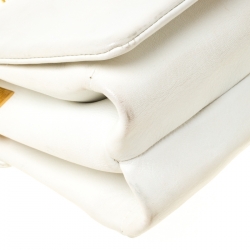 مملوكة مسبقًا Versace White Leather Palazzo Sultan Shoulder Bag