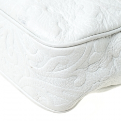 Pre Owned حقيبة كروس فيرساتشي بالازو ميدوسا جلد أبيض