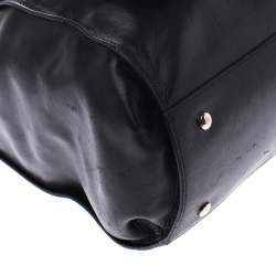 مملوكة مسبقًا Versace Black Leather Medusa Tote