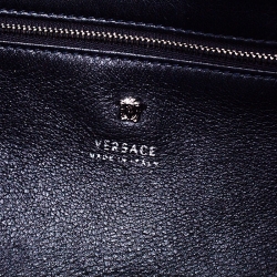 مملوكة مسبقًا Versace Black Leather Medusa Tote