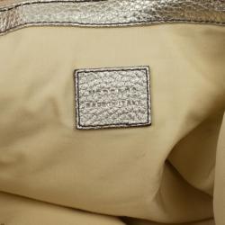 Pre Owned Versace Metallic and Ivory 'Couture Fringes' Hobo