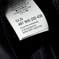 Pre Owned Versace Black Leather Medusa Medallion Satchel