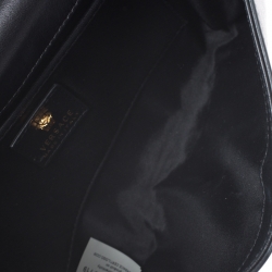 مملوكة مسبقًا Versace Black Leather Medusa Shoulder Bag