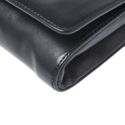 مملوكة مسبقًا Versace Black Leather Medusa Shoulder Bag