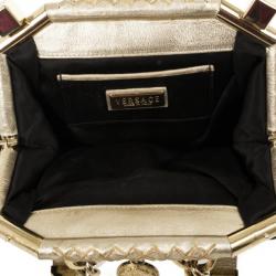 Versace Black Monogram Madonna Boston Bag