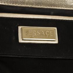 Versace Black Monogram Madonna Boston Bag