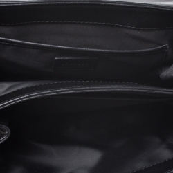 Pre Owned Versace Black Leather Medusa Flap Shoulder Bag