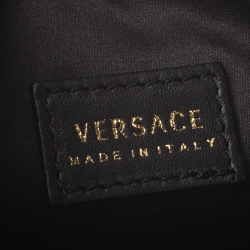 Pre Owned Versace Green Camouflage Leather Crossbody Bag