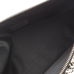 Pre Owned Versace Black Patent Leather Medusa Wristlet Pouch