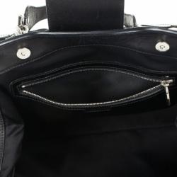 Pre Owned Versace Black Patent Chain Link Handle Satchel