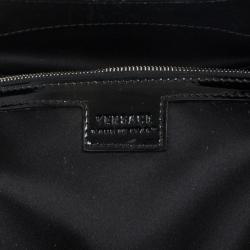 Pre Owned Versace Black Patent Chain Link Handle Satchel