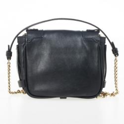 Pre Owned Versace Black Chain Mini Shoulder Bag