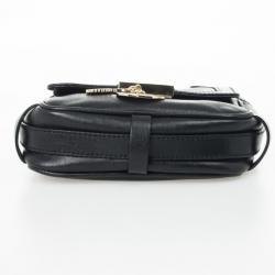 Pre Owned Versace Black Chain Mini Shoulder Bag