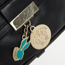 Pre Owned Versace Black Chain Mini Shoulder Bag