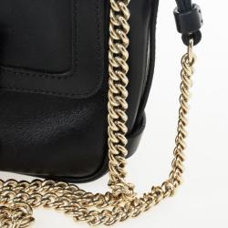 Pre Owned Versace Black Chain Mini Shoulder Bag
