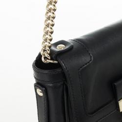 Pre Owned Versace Black Chain Mini Shoulder Bag