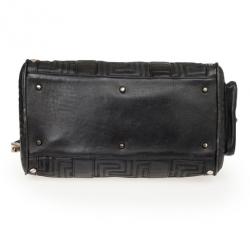 Pre Owned Versace Black Quilted ‘Snap Out Of It’ Satchel