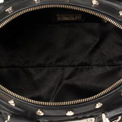 Pre Owned Versace Black Quilted ‘Snap Out Of It’ Satchel