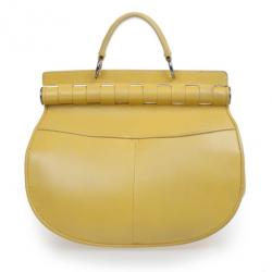 مملوكة مسبقًا Versace Yellow Leather Medium Shoulder Bag