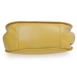 مملوكة مسبقًا Versace Yellow Leather Medium Shoulder Bag