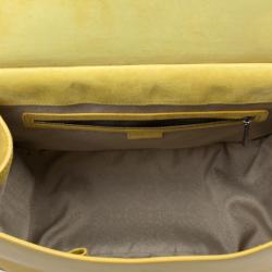 مملوكة مسبقًا Versace Yellow Leather Medium Shoulder Bag