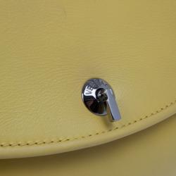 مملوكة مسبقًا Versace Yellow Leather Medium Shoulder Bag