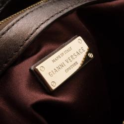 Pre Owned Versace "Couture" 2013 Large Gold Metallic Boston Bag