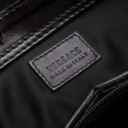 Pre Owned Versace Black Patent Chain Shoulder Bag 