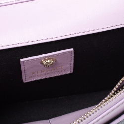 Pre Owned Versace Black Leather Palazzo Chain Shoulder Bag