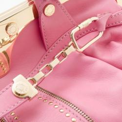 Pre Owned Versace 'Reve - Mini' Framed Leather Satchel