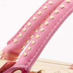 Pre Owned Versace 'Reve - Mini' Framed Leather Satchel