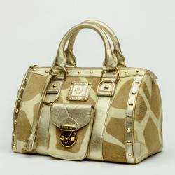 Pre Owned Versace Pony Hair 'Snap Out Of It' Satchel