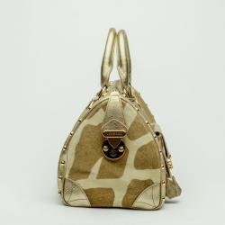 Pre Owned Versace Pony Hair 'Snap Out Of It' Satchel