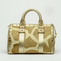 Pre Owned Versace Pony Hair 'Snap Out Of It' Satchel