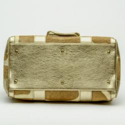 Pre Owned Versace Pony Hair 'Snap Out Of It' Satchel