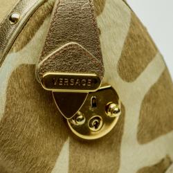 Pre Owned Versace Pony Hair 'Snap Out Of It' Satchel