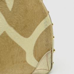 Pre Owned Versace Pony Hair 'Snap Out Of It' Satchel