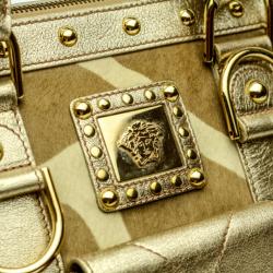 Pre Owned Versace Pony Hair 'Snap Out Of It' Satchel