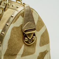 Pre Owned Versace Pony Hair 'Snap Out Of It' Satchel