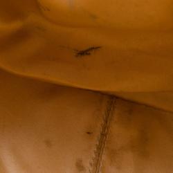 Pre Owned Versace Gold Snakeskin Framed Bauletto