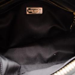 Pre Owned Versace Black Quilted 'Snap Out Of It' Satchel 