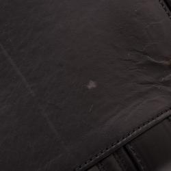 Pre Owned Versace Black Quilted 'Snap Out Of It' Satchel 