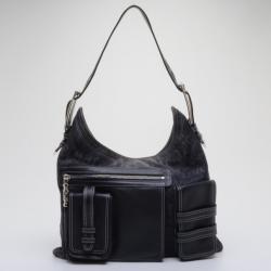 Pre Owned Versace Denim Shoulder Bag